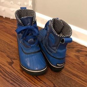 SOREL- Tivoli Blue & Black Winter Mid-Low Boots- 8